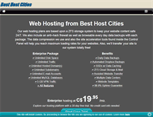 Tablet Screenshot of besthostcities.com